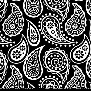 Paisley Bandana Pattern: Floral Seamless Design (SVG, AI, PNG)