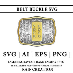 Gürtelschnalle SVG #109 | Western-Schnalle SVG | Gürtelschnalle Schmuck | Laser-Gravur-Svg | SVG | Ich | PNG-Datei