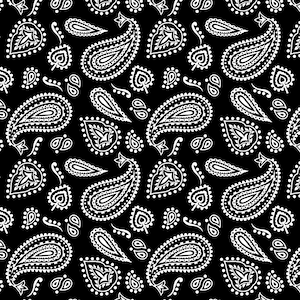 Bandana Paisley Pattern ,Seamless bandana pattern Transparent background SVG AI , PNG file perfect for  Cricut  and stencil cut file