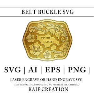 Belt Buckle  SVG # 108   | Western Buckle Svg  | Belt Buckle  Svg  | Laser Engraving Svg | SVG | Ai | PNG  file