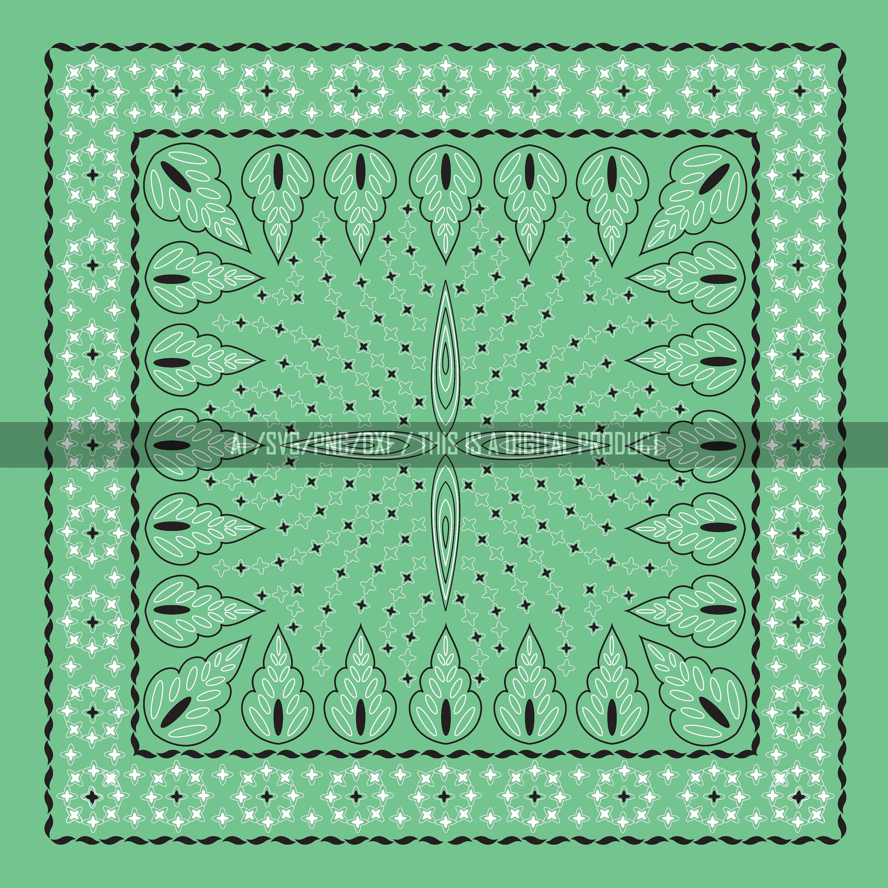 Bandana Sparks Design Pattern Svg ,png Transparent File for Printing on ...
