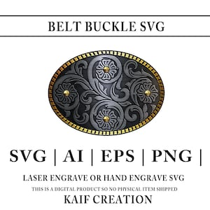 Belt Buckle  SVG  # 101 ,   | Western Buckle Svg  | Belt Buckle  Svg  | Laser Engraving Svg | SVG | Ai | PNG  file