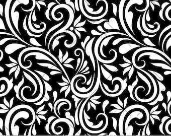 Floral Swirls Leather Tooling SVG: Western Pattern (Digital Download)