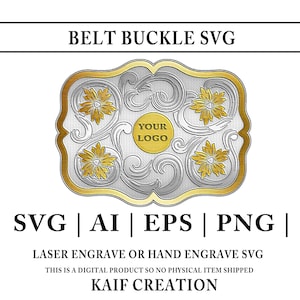 Belt Buckle  SVG # 106   | Western Buckle Svg  | Belt Buckle  Svg  | Laser Engraving Svg | SVG | Ai | PNG  file