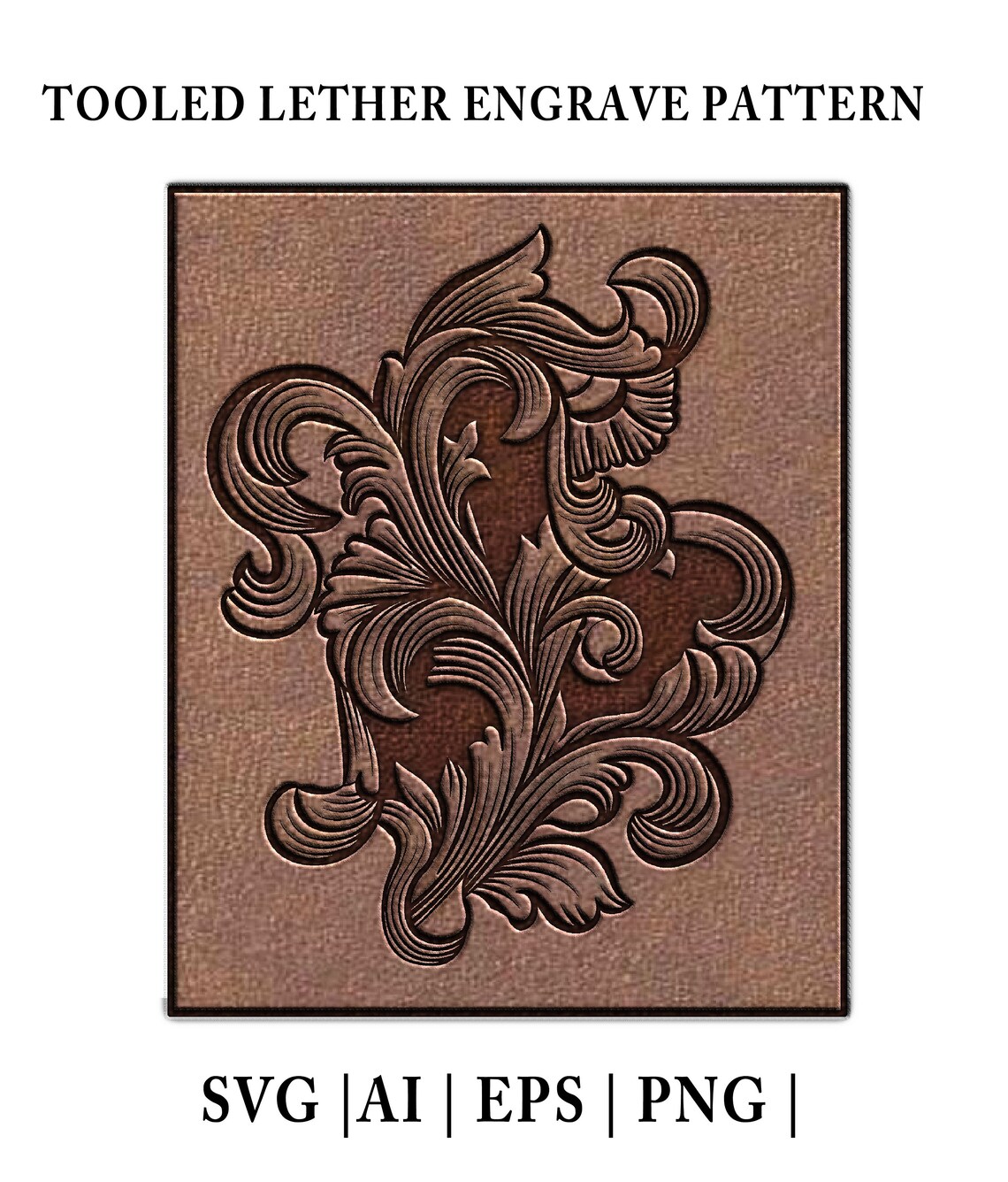 Tooled Leather Scroll Element: Carving Pattern Set (digital Download ...