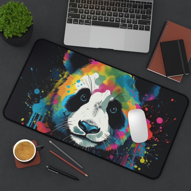 Empowering Mythical Panda Design Mouse Pad Bold Colors and - Etsy
