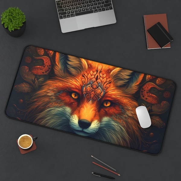 Fox Mouse Pad Etsy