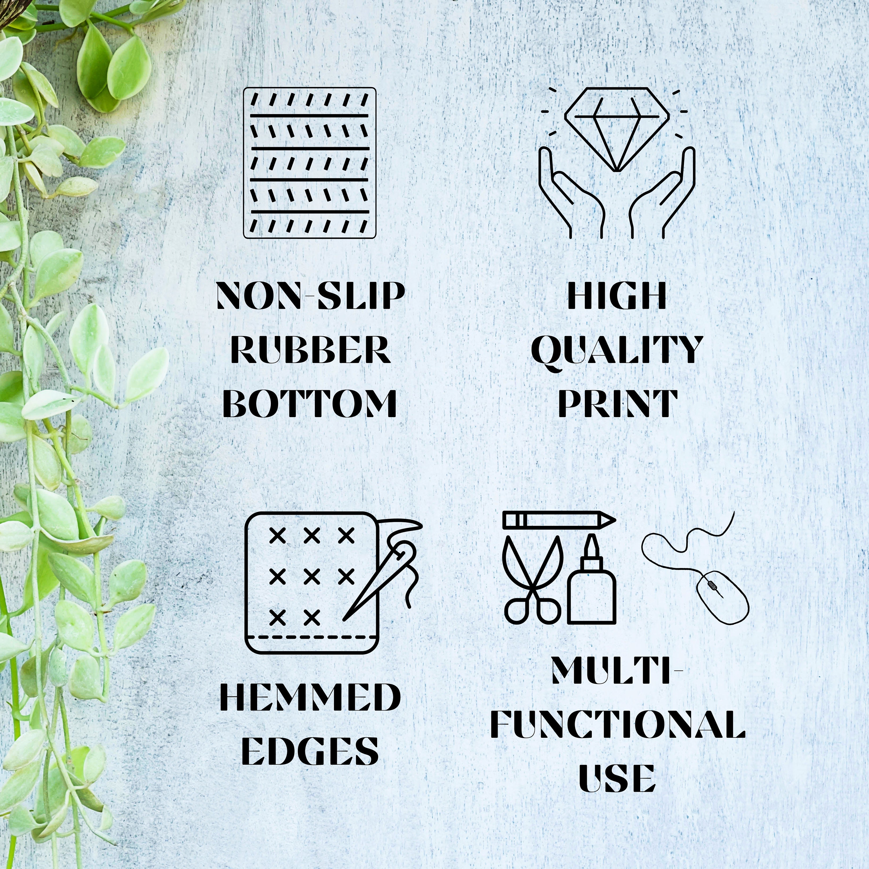 Dark Cottage Core Wildflowers Desk Mat Gaming Mouse Pad Large Mousepad ...