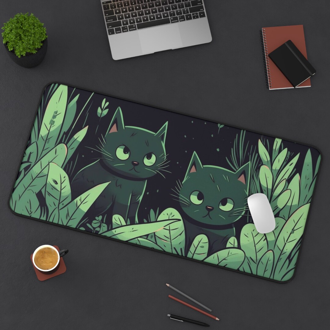 Pofeuu Cute Kittens And Puppy Print Desk Mat For Keyboard And Mouse,Computer Desk Matt For - View #7