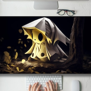 Cute Mimikyu Inspired Desk Mat Gaming Mouse Pad Large Mousepad with MTG playmat, Keyboard Mouse Mat Desk Pad for Work Game Office Home XL