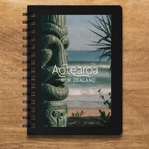 Aotearoa New Zealand Instant Download Digital Art Print Beach Scene Tribal Sculpture Wall Art Māori Pou