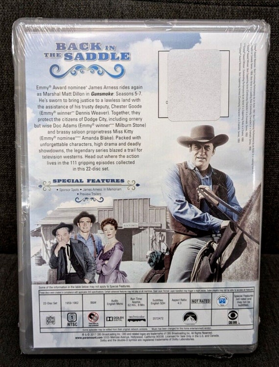 Gunsmoke - the Complete Fifth, Sixth & Seventh Season DVD Gunsmoke - the Complete Fifth, Sixth & Seventh Season DVD
