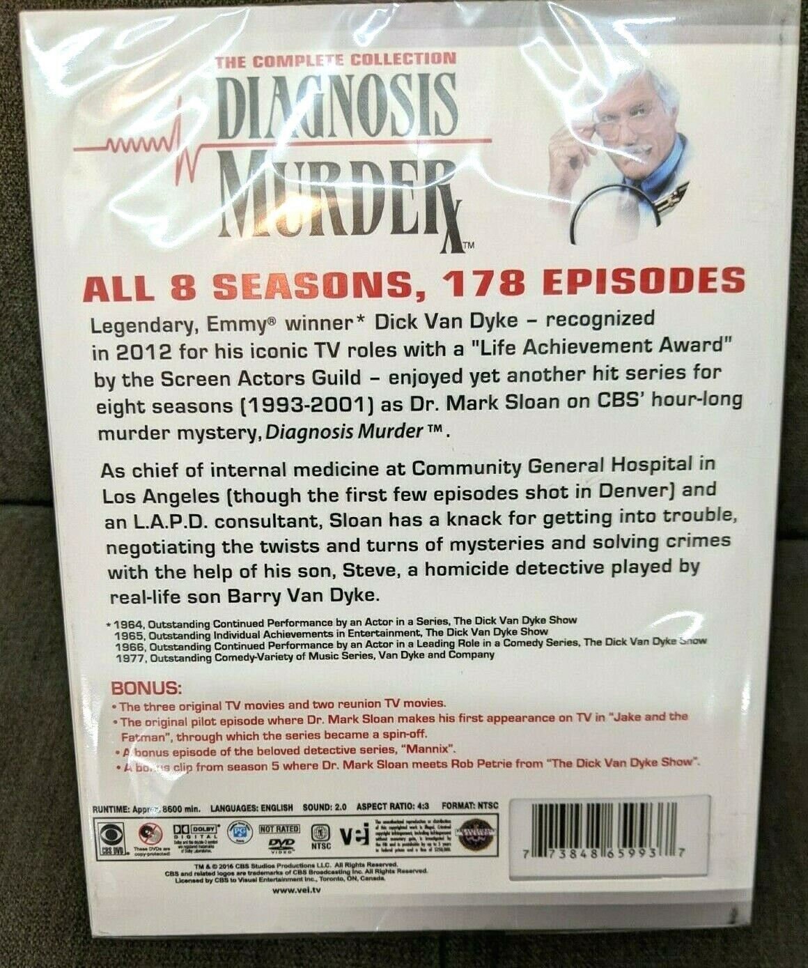 DIAGNOSIS MURDER the Complete TV Series, Dick Van Dyke + Pilot +