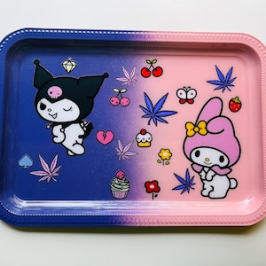 Flower Puff Women's Cute Girly Rolling Tray Large with Magnetic Lid - –  Flowerpuffco
