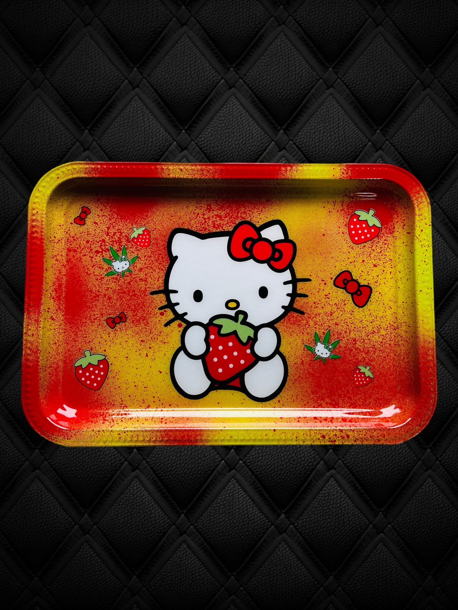 Hello Kitty Rolling Tray, Hello Kitty, Rolling Tray, Custom Rolling