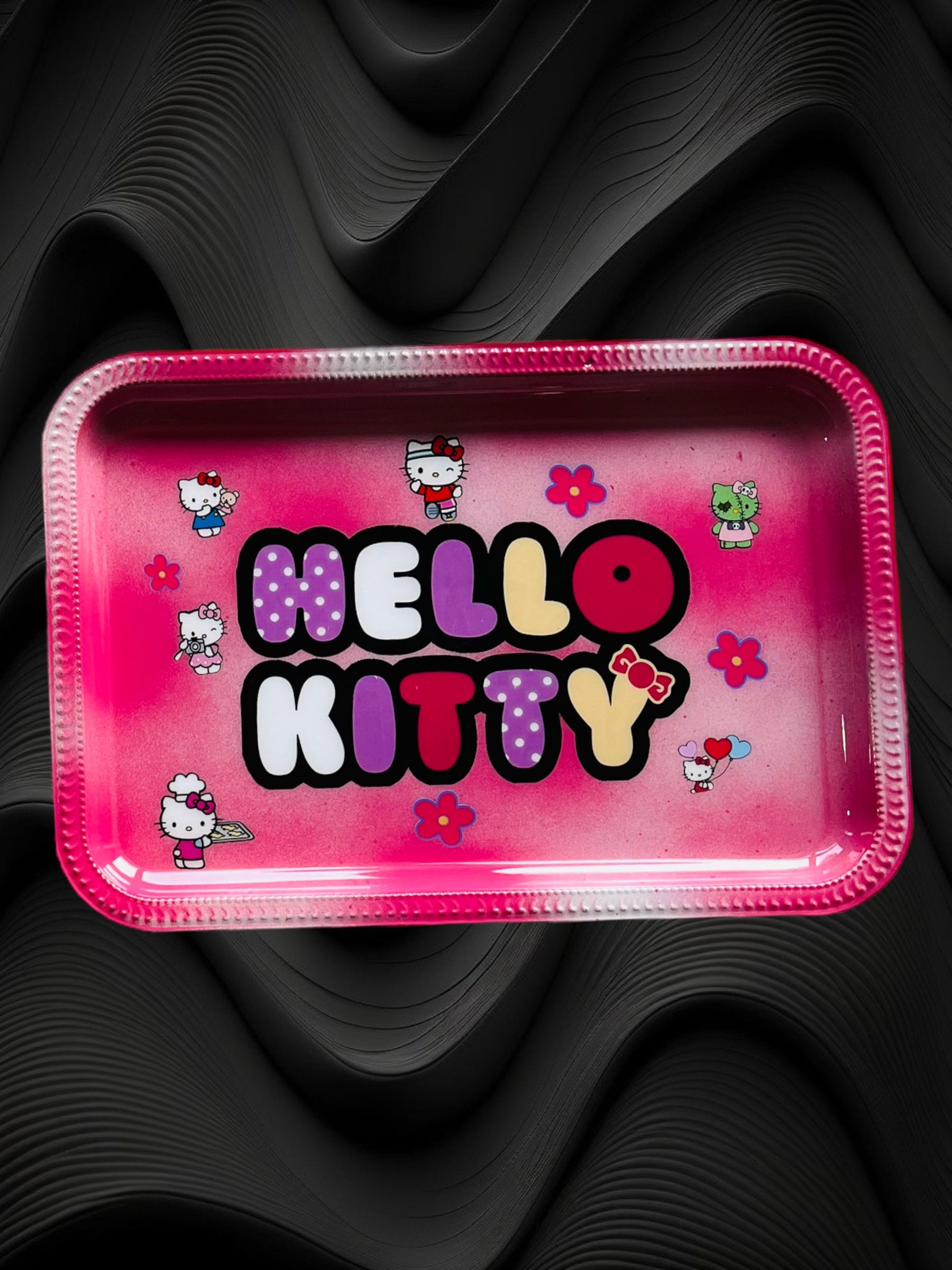 Hello Kitty Rolling Tray Rolling Tray Custom Rolling Tray Etsy