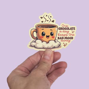 Pegatinas de chocolate: la locura del cacao: una fantasía para alegrar tu día