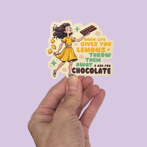 Pegatinas de chocolate caprichosas: Espolvorea risas en las dificultades cotidianas