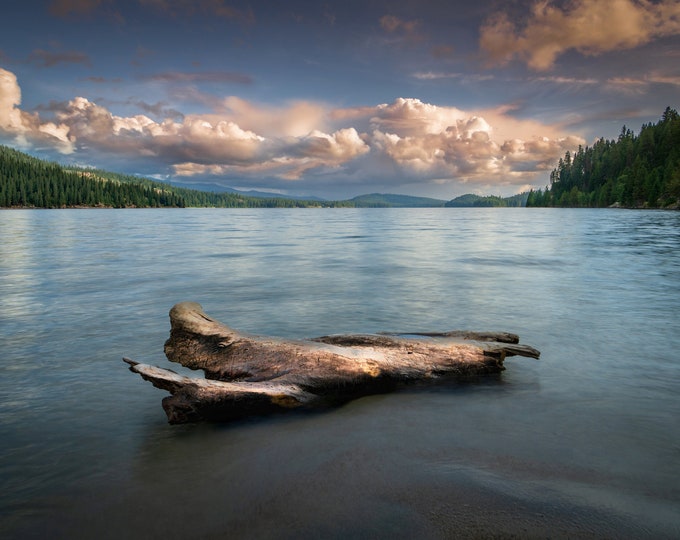 Payette Lake McCall, Idaho: North Shore Photography-Paper Print-Canvas-Metal-Acrylic Home/Cabin Wall Décor/Unique Minimalistic Blissful Gift