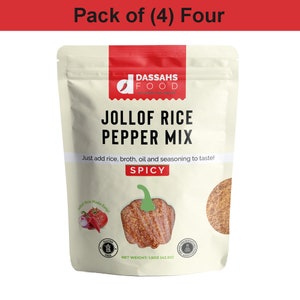 Spicy Jollof Rice Pepper Mix – Perfect for Bold and Flavorful Jollof Rice, Premium Quality Ingredients, Easy to Use