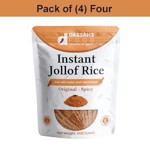 Spicy Instant Jollof Rice – Authentic West African Recipe, Quick and Easy, Premium Quality Ingredients, Perfectly Spiced for Bold Flavor