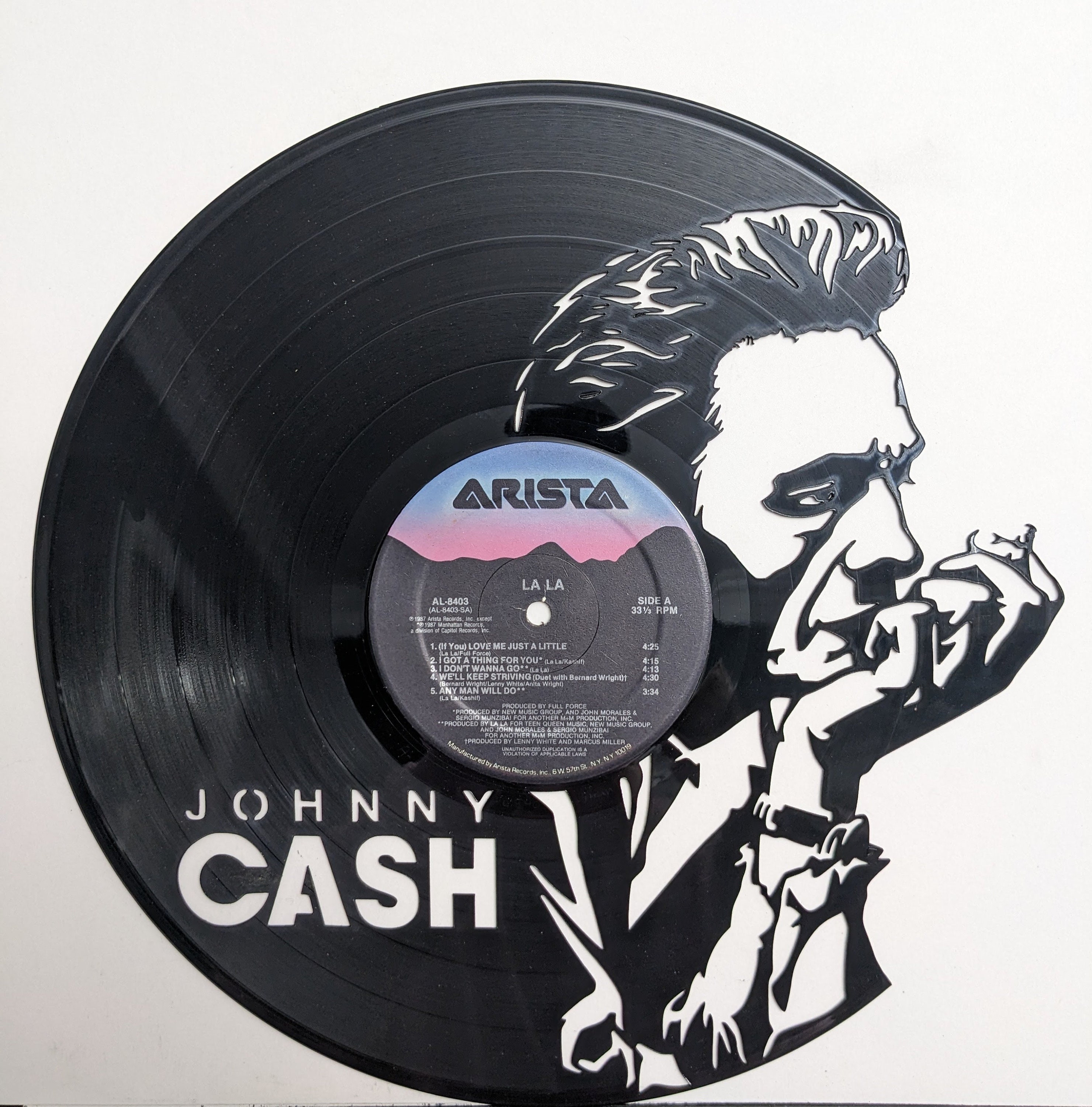Johnny Cash - Laser Cut Vinyl Wall Art - Room Decor - Music Gifts for ...