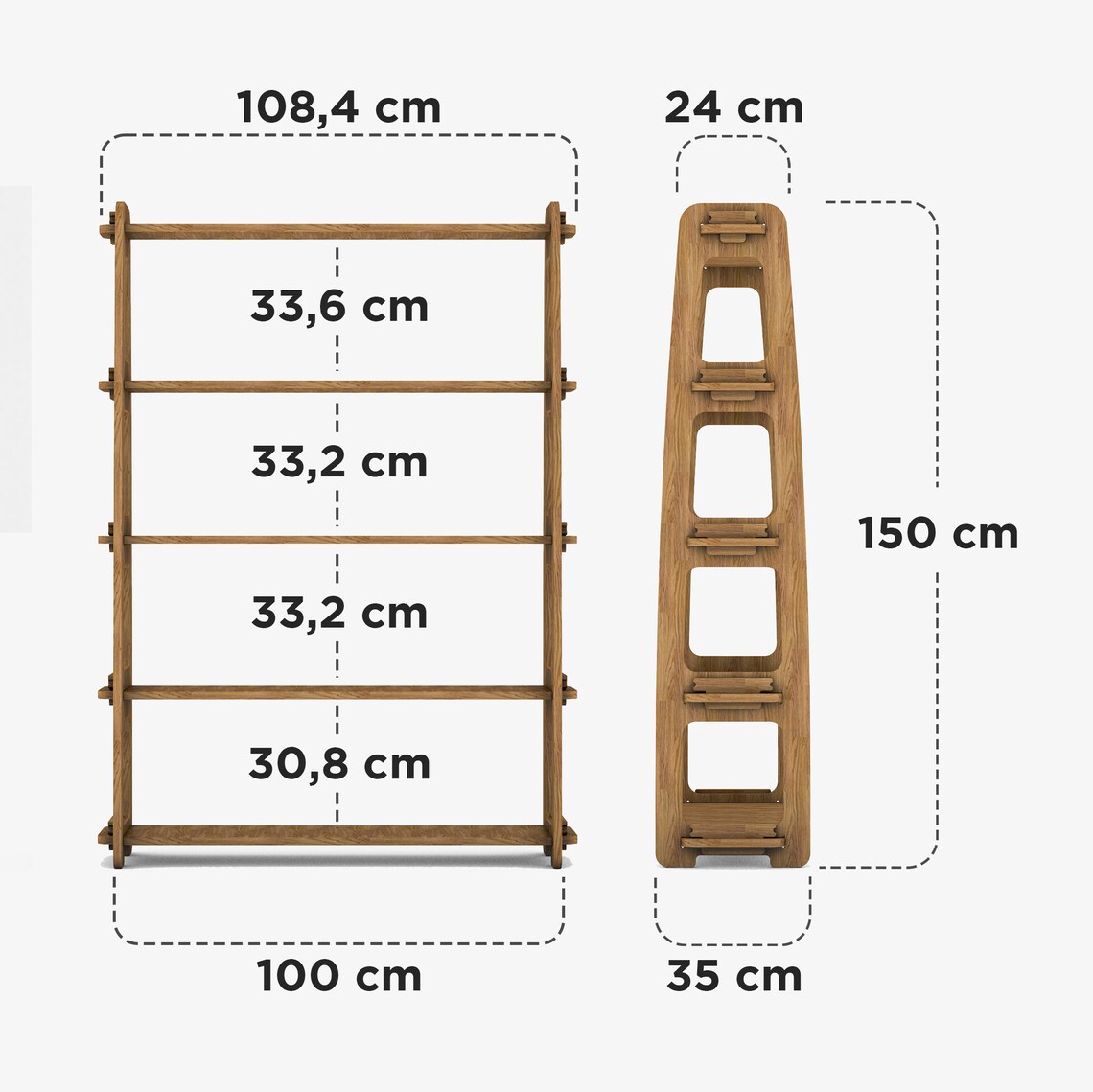 Wood Furniture Stand Book Shelf Cnc Plan, Minimal Wood Vector Files for ...