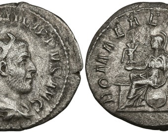 Authentic Antoninianus of Emperor Philip I "Arab" Roman coin