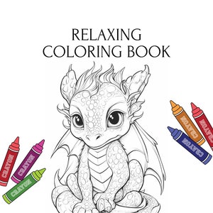11 Baby Mythic Creatures | Relaxing Coloring Pages | Fantasy Book for Adults & Children | Instant Download Printable PDF