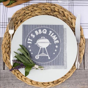 Servilletas decoupage BBQ Time