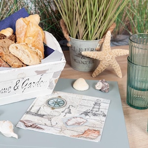 Servilletas decoupage con aires náuticos