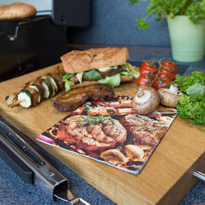 Servilletas decoupage con forma de filete
