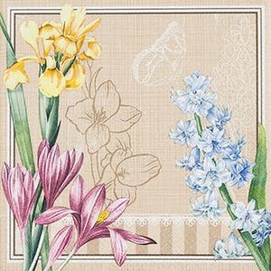 Servilletas de decoupage Escena de primavera