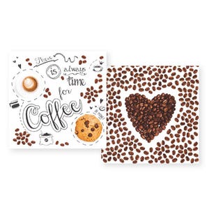 Decoupage Servietten Kaffee trinken
