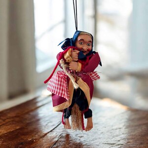 Decorative Kitchen Witch Paolina red | Handmade