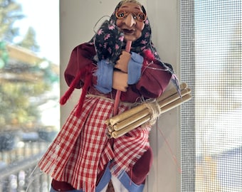 Kitchen Witch Doll Opalina red | Handmade