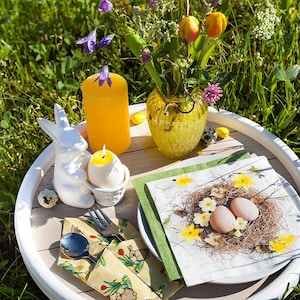 Servilletas de decoupage para cesta de Pascua
