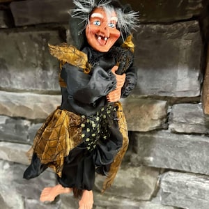Sorcière de cuisine décorative Esmeralda en cuivre | Fait main