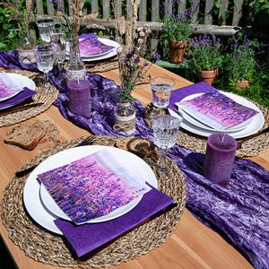 Guardanapos Decoupage Campo de Lavanda