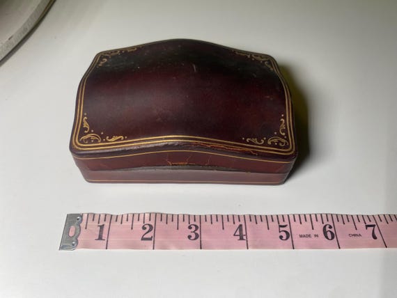 Vintage Italian Calf Leather Jewelry/ Watch/ Trinket Box - Etsy