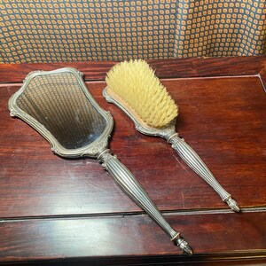Victorian Sterling Silver Brush and Mirror Set - Etsy