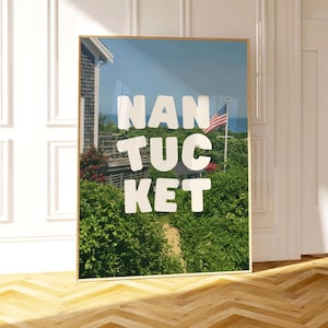Nantucket Wandkunst, Ostküste Kunstdruck, Küstenästhetischer Kunstdruck, Benutzerdefinierte Position Kunst, Massachusetts Poster, Cape Cod Poster Kunstdruck