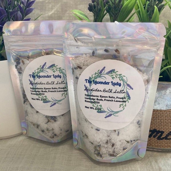 Lavender Bath Salts | Lavender Bath Aromatherapy | Lavender Bath | Aromatherapy Bath Salts | Bath Soak | Self Care | Mother's Day | Spring