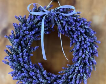 Dried Lavender Wreath | Dried English Lavender Wreath | Dried French Lavender Wreath | Lavender Door Hanger | Wreath | Easter
