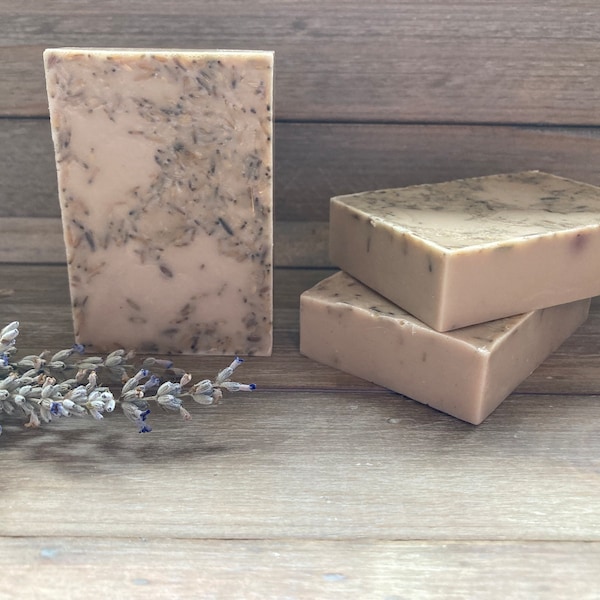 Lavender Oatmeal Bar Soap | Calming Oatmeal Soap Bar | Oatmeal Soap |  Handmade Soap | Gift for Her | Self Care Kit | Mother’s Day | Spring