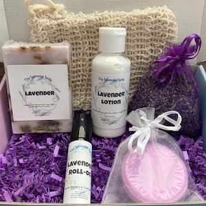 Lavender Gift Set | Lavender Spa Set | Aromatherapy Gift | Gift for Her | Spa Day | Stress Relief | Gift Set | Mother’s Day