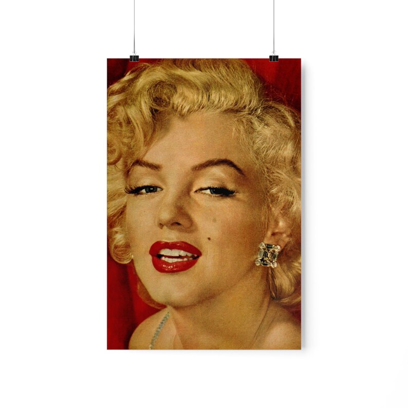 Marilyn Monroe Portrait Poster - Etsy