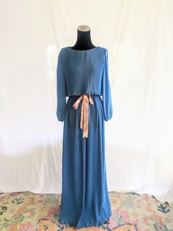 Vintage Prairie Cottagecore Themes 1970s Dress Si… - image 1