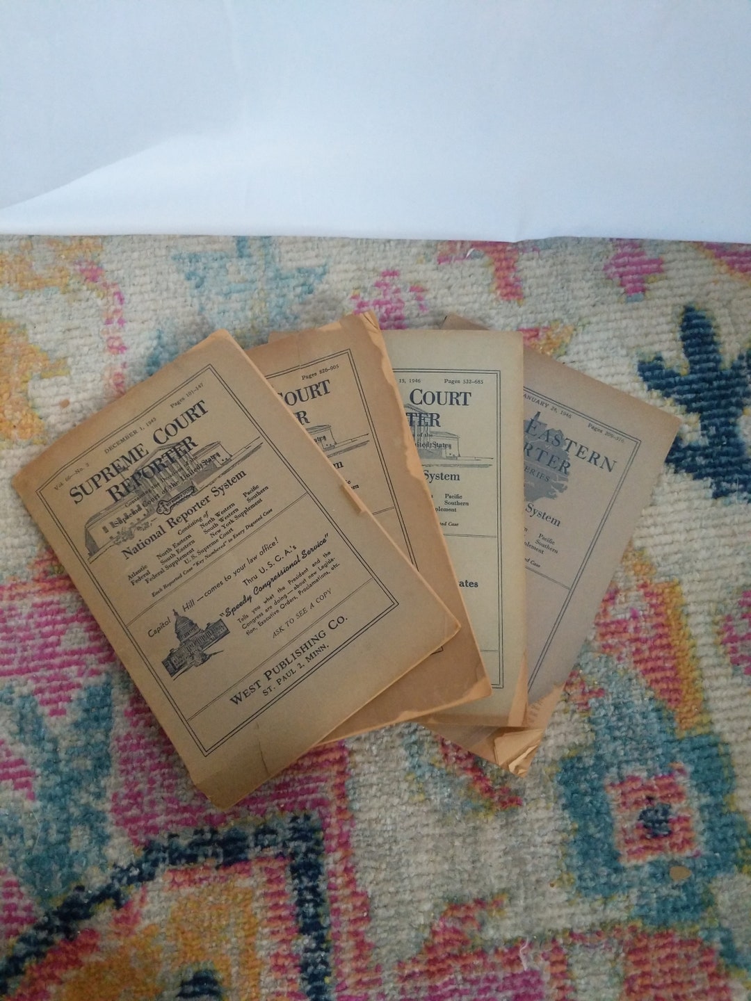 SET OF 4 1940s-1950s Supreme Court Reporter - Etsy