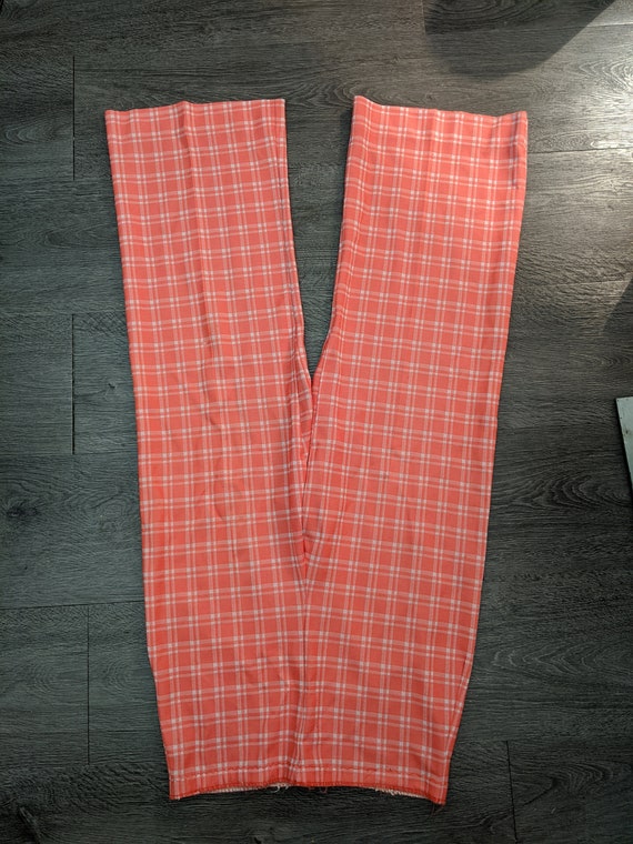 Peach Gingham Women's 1970s Pantsuit - image 4